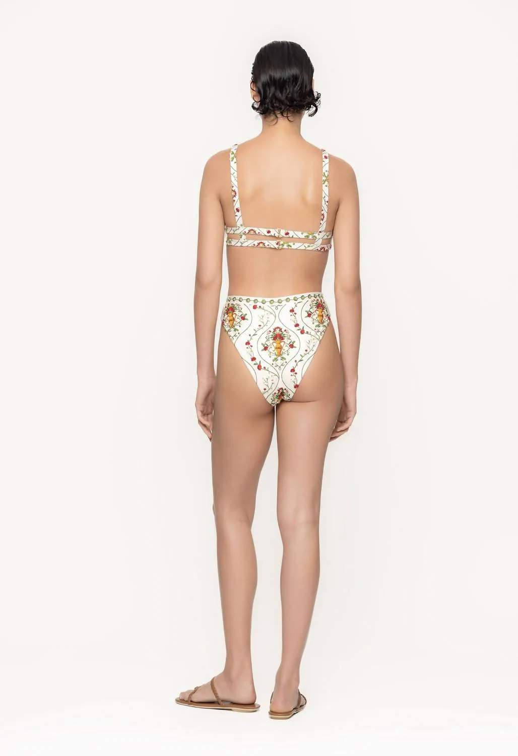 Agua By Agua Bendita - Gualanday Remedios Hand Embroidered Bikini Bottom
