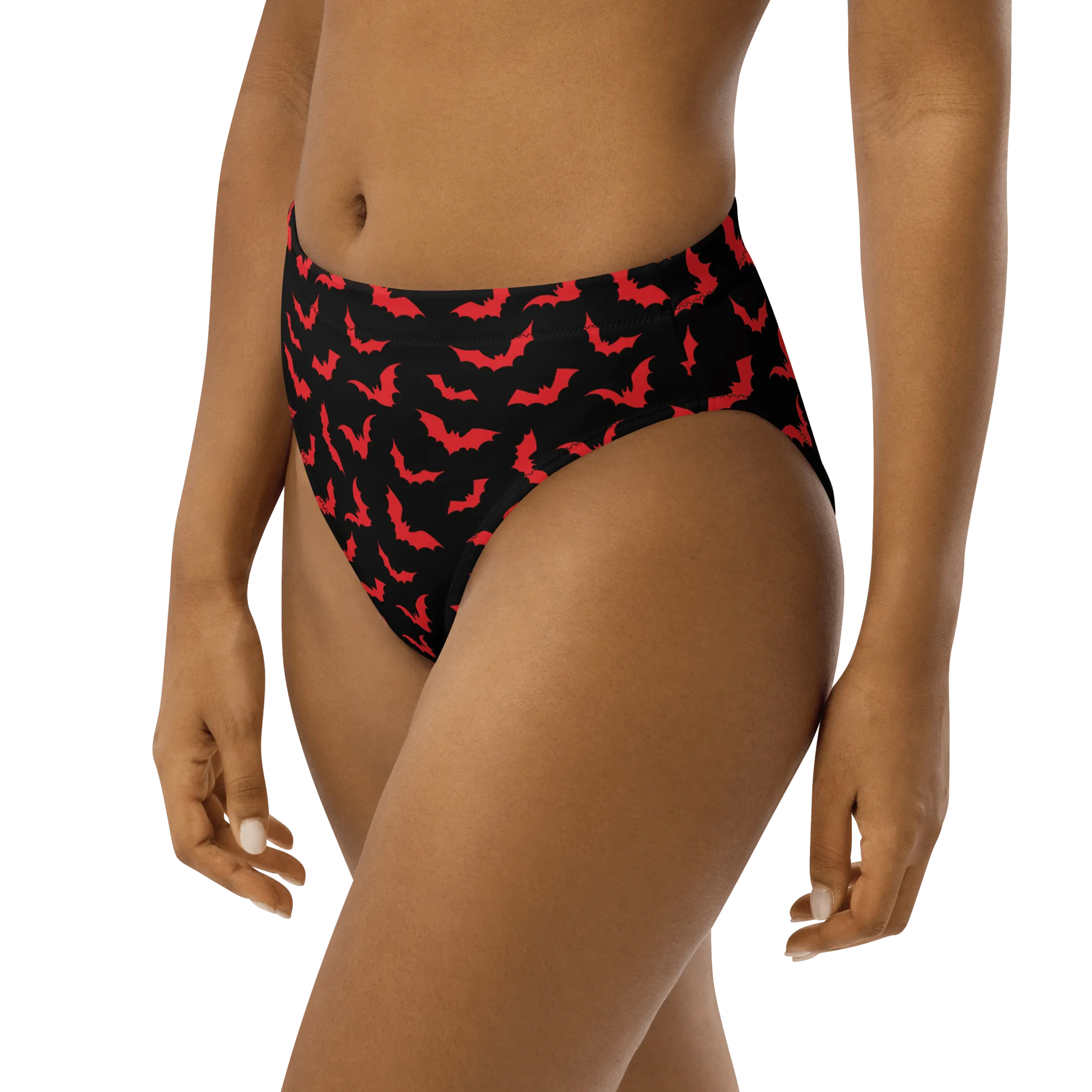 Bloody Bats Sport High-Waisted Bikini Bottom