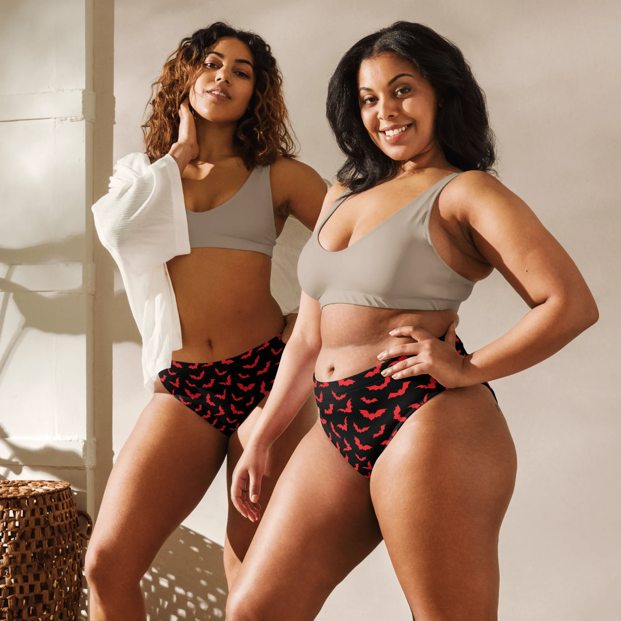 Bloody Bats Sport High-Waisted Bikini Bottom