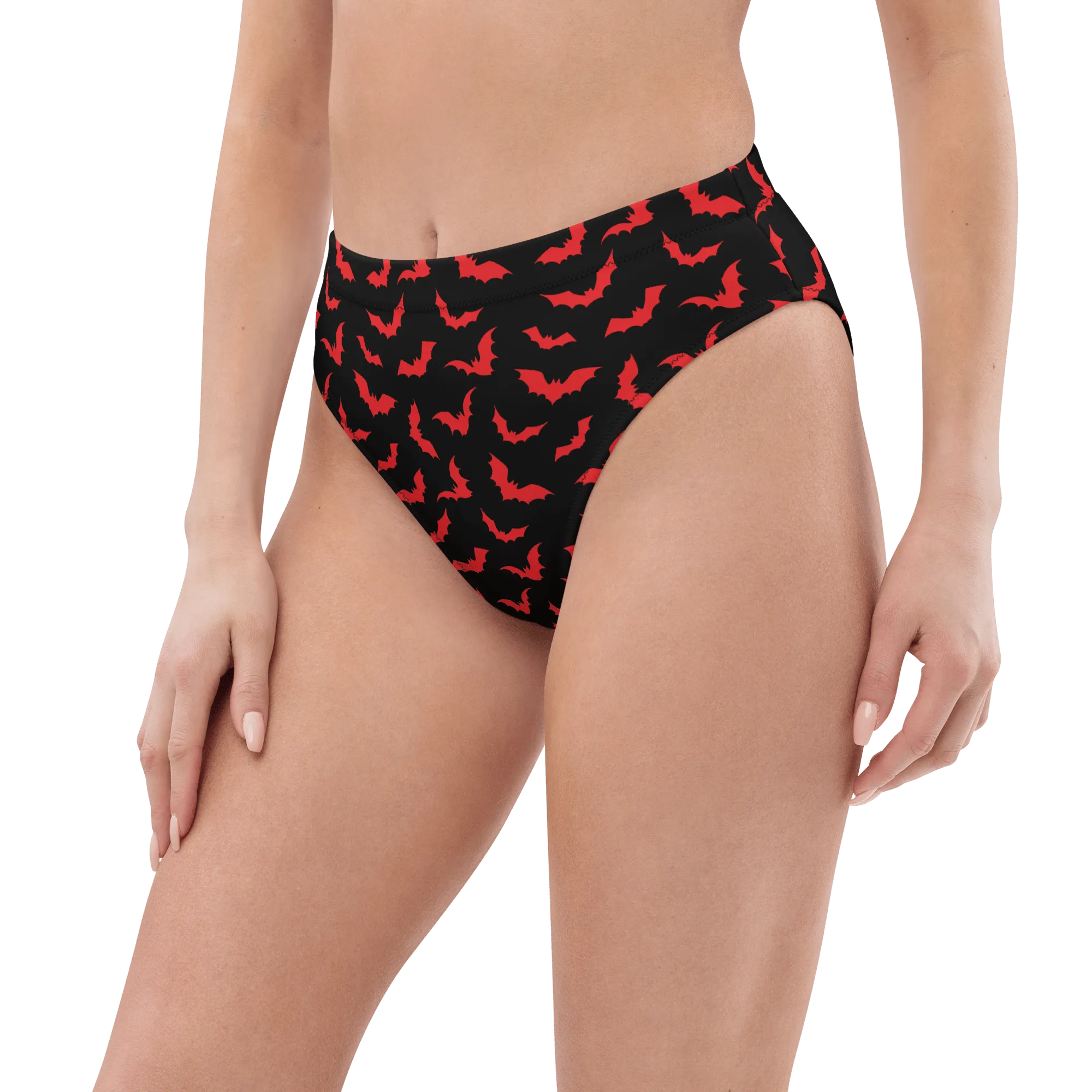 Bloody Bats Sport High-Waisted Bikini Bottom