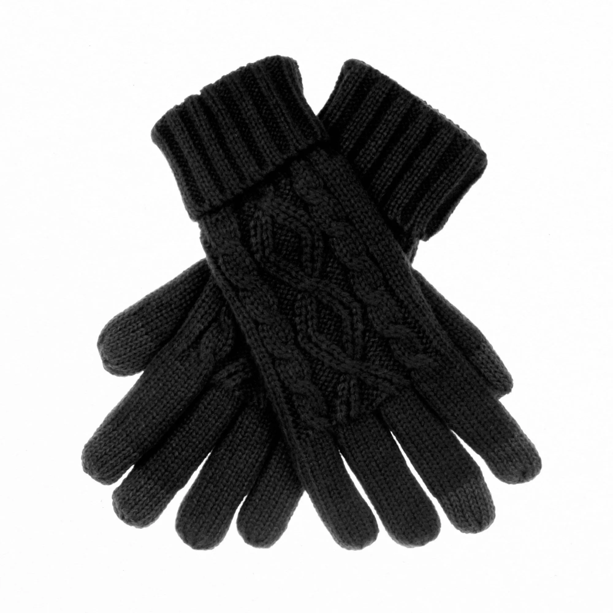 CC Cable Knit Fleece Lined Gloves