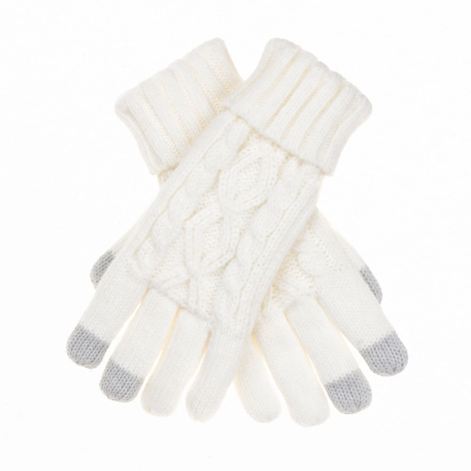 CC Cable Knit Fleece Lined Gloves