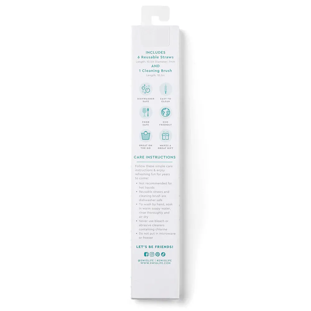 Christmas Crew Reusable Straw Set