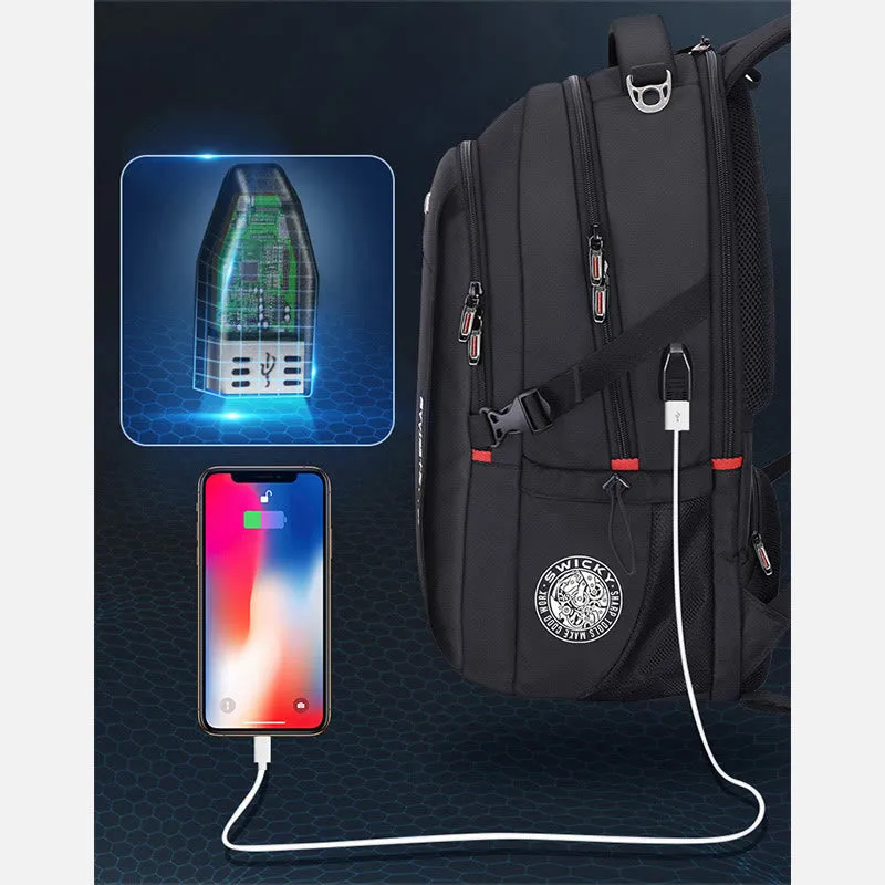 Classic Business Backpack For Men Large Travel Laptop Bag