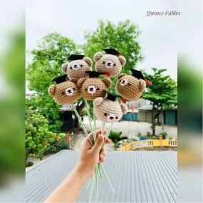 Crochet Graduation Bear Amigurumi