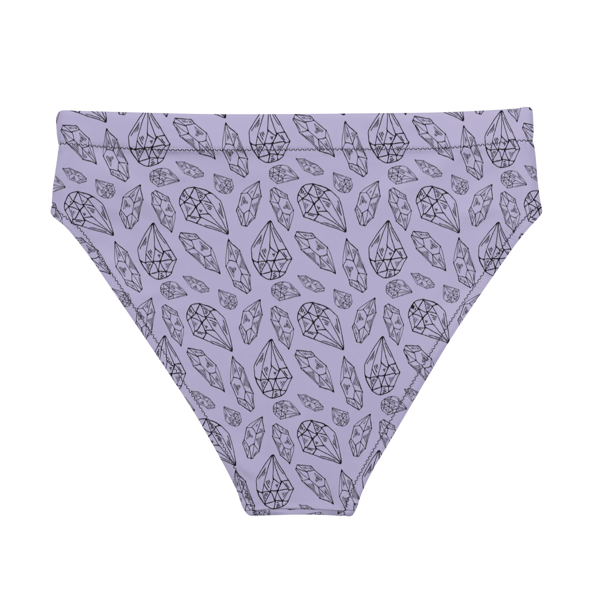 Crystal Queen Sport High-Waisted Bikini Bottom