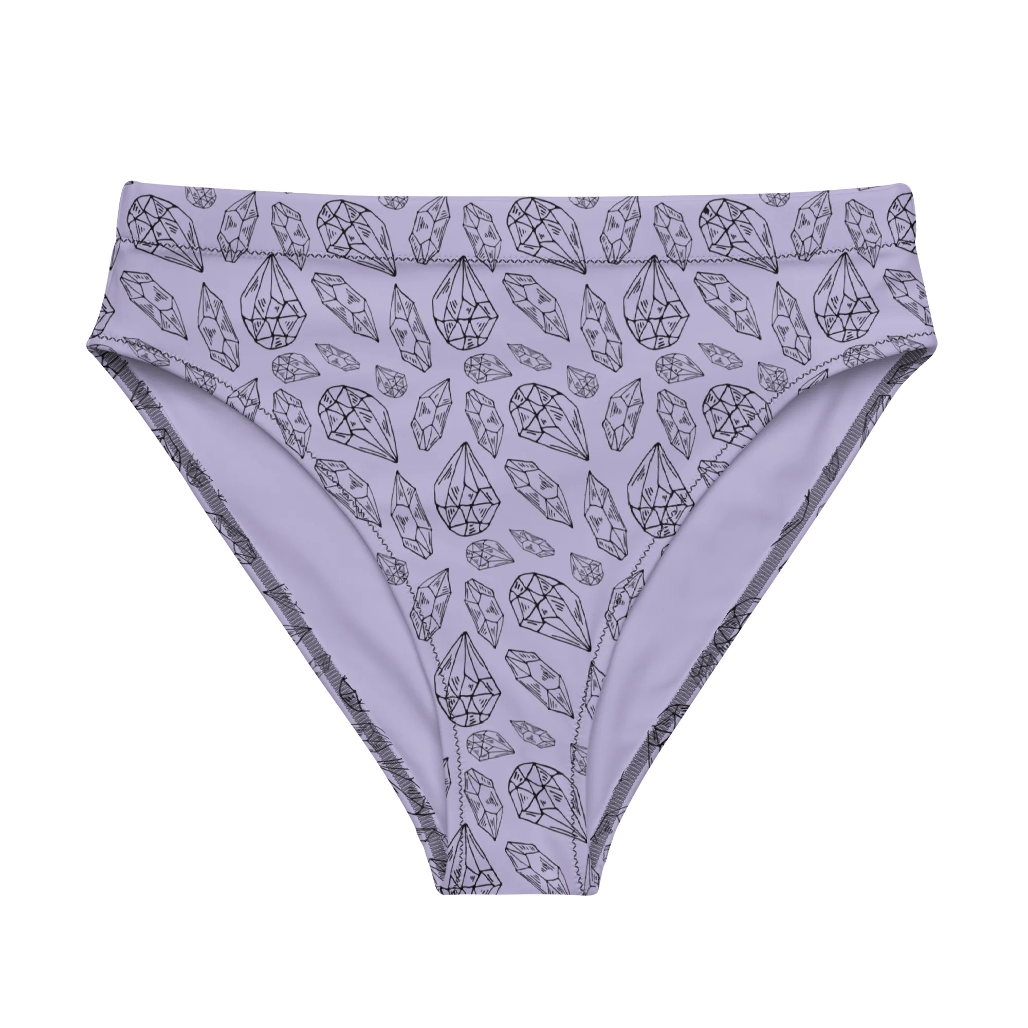 Crystal Queen Sport High-Waisted Bikini Bottom