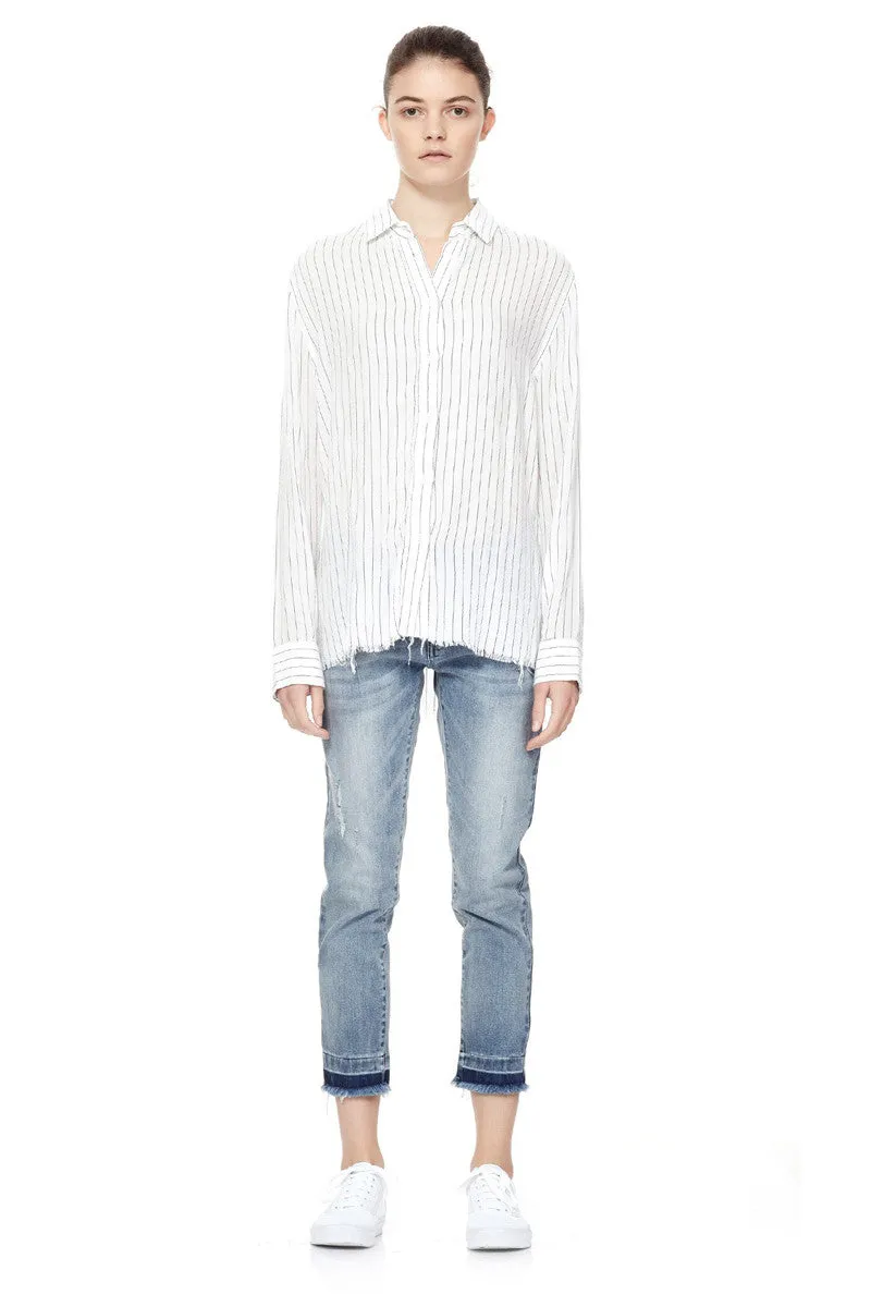 Deconstructed Shirt - Pinstripe