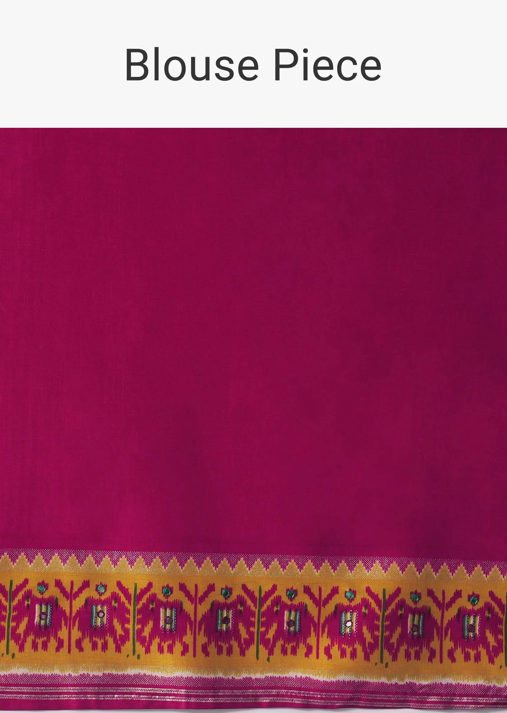 Grey Embroidered Festive Patola Printed Saree In Dola Silk