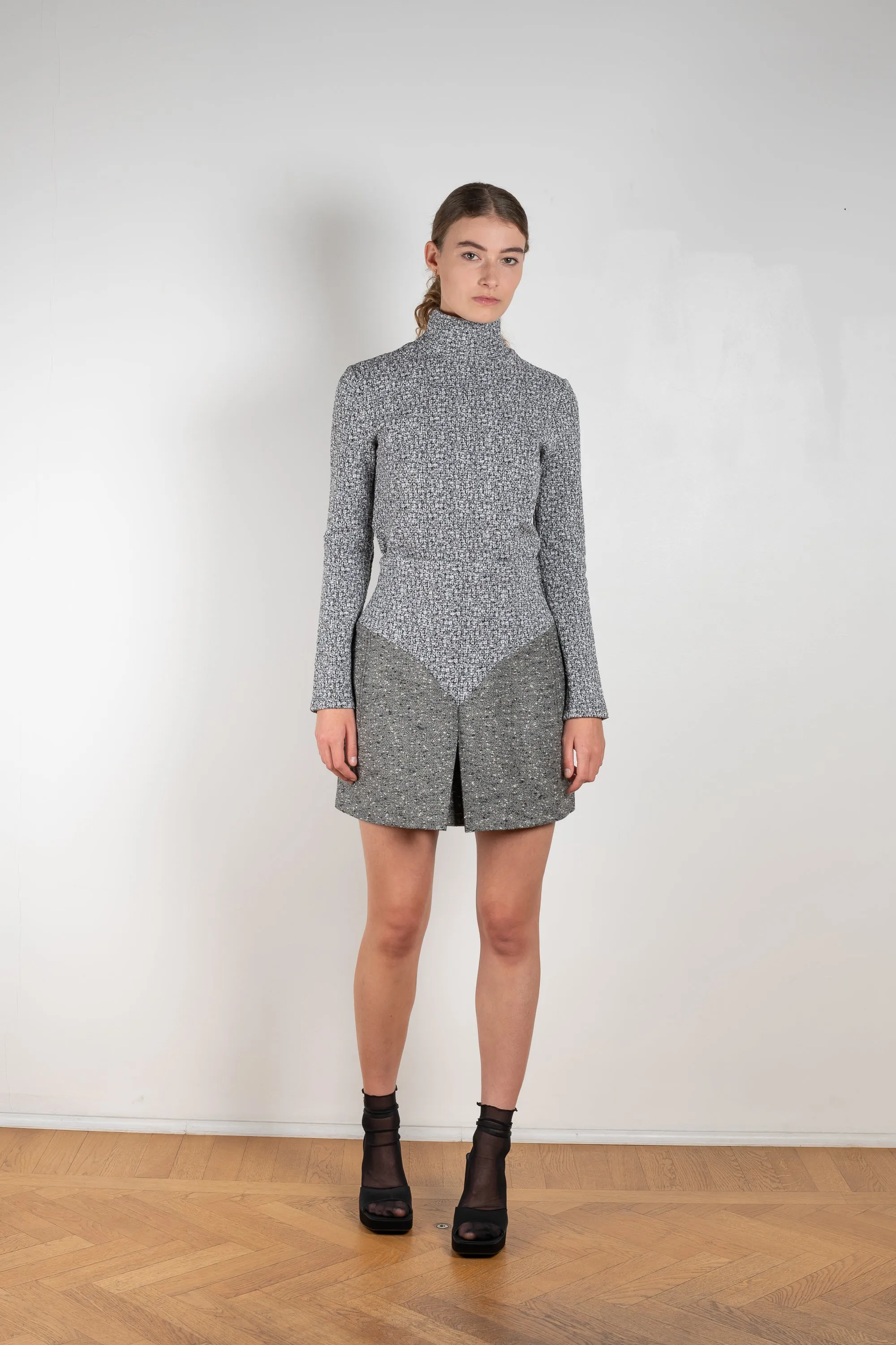 Grey Wool Skirt