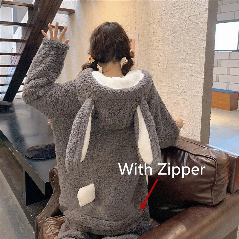 Kawaii Rabbit Plush Pajamas
