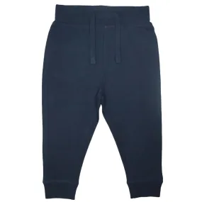 🎁Kids Solid Fleece Lined Jogger Pants - Navy