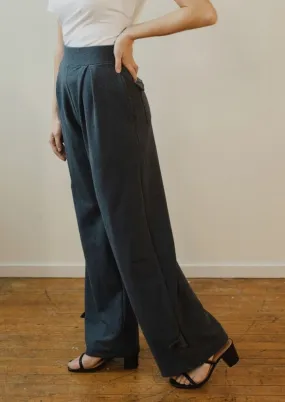 Marlene Wide Leg Lounge Pants in Heather Lake