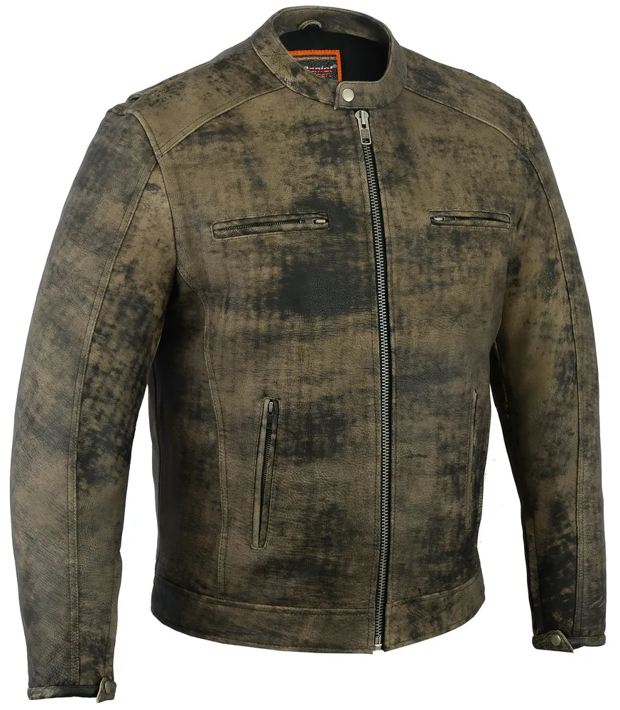 Men’s Antique Brown Motorcycle Cruiser Jacket