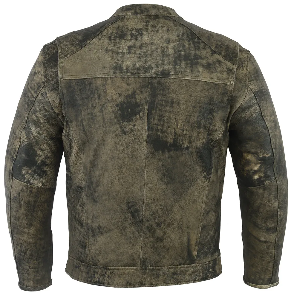 Men’s Antique Brown Motorcycle Cruiser Jacket
