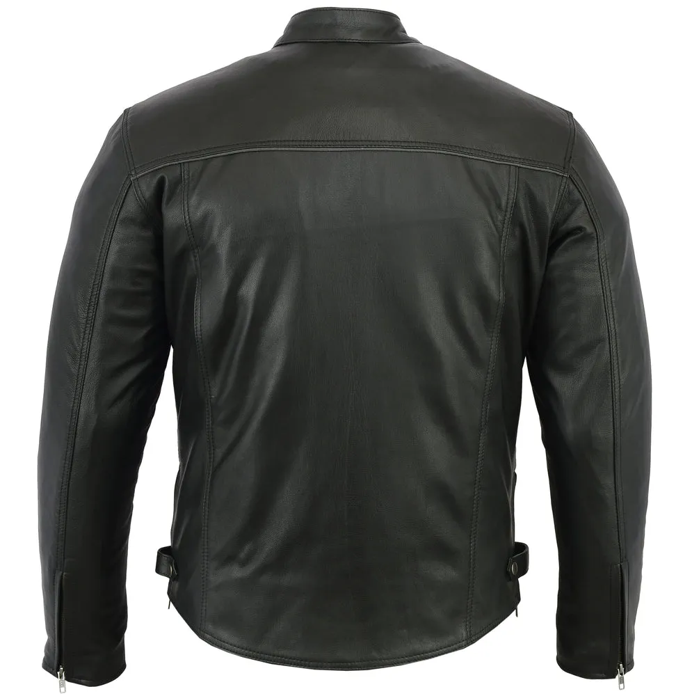 Men’s Black Scooter Leather Jacket