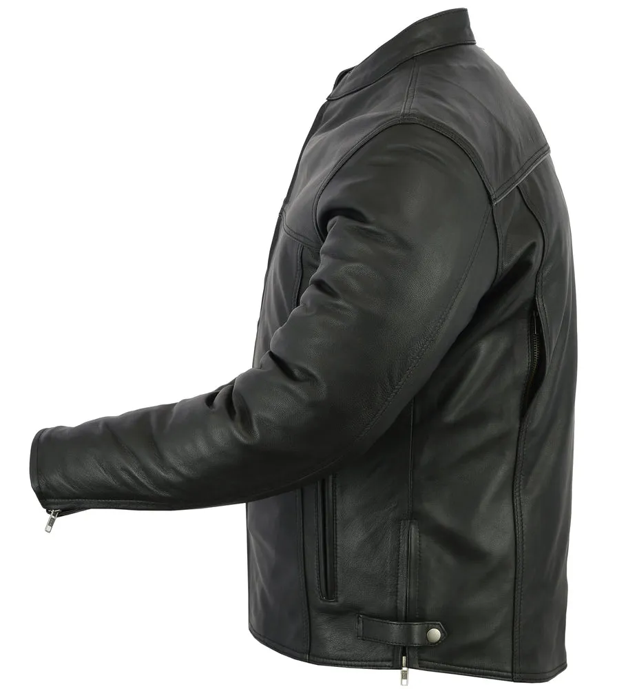 Men’s Black Scooter Leather Jacket