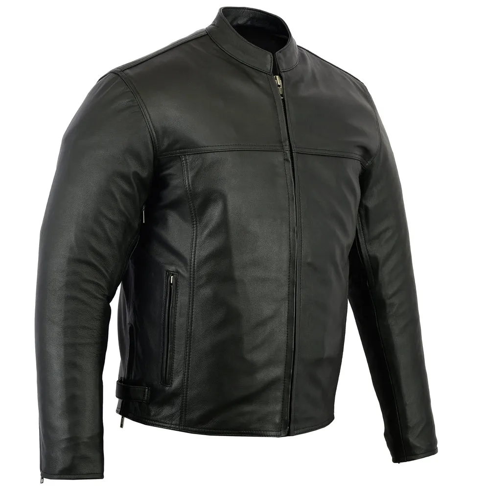 Men’s Black Scooter Leather Jacket