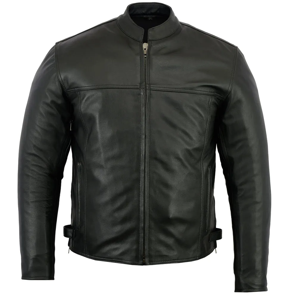 Men’s Black Scooter Leather Jacket