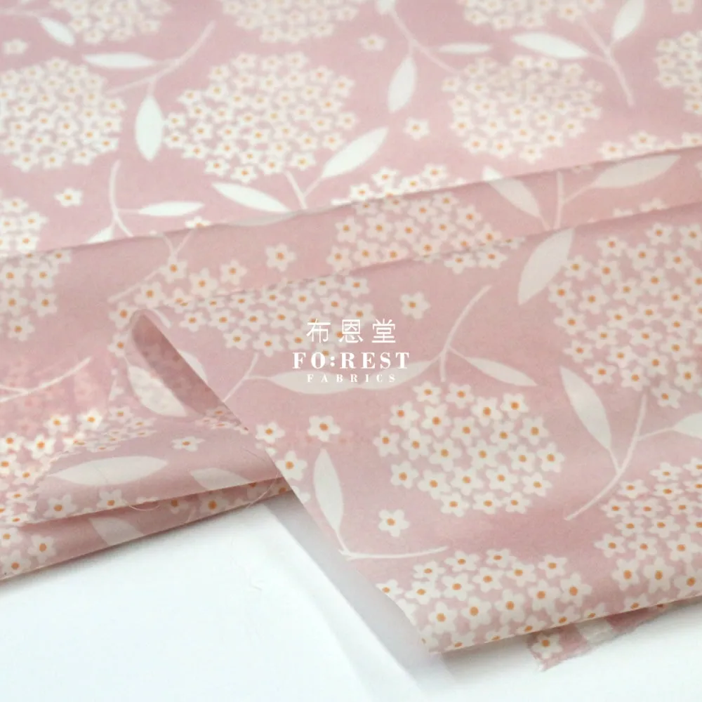 Nylon Waterproof - Flower 薄防水Pink