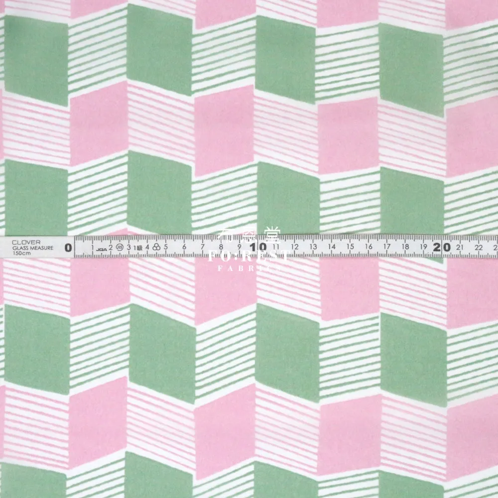 Nylon Waterproof - Geometry 薄防水Pink