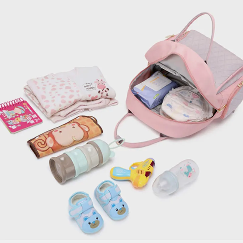 Portable Mommy Bag For Women Outdoor Waterproof Multifunctional Oxford Backpack