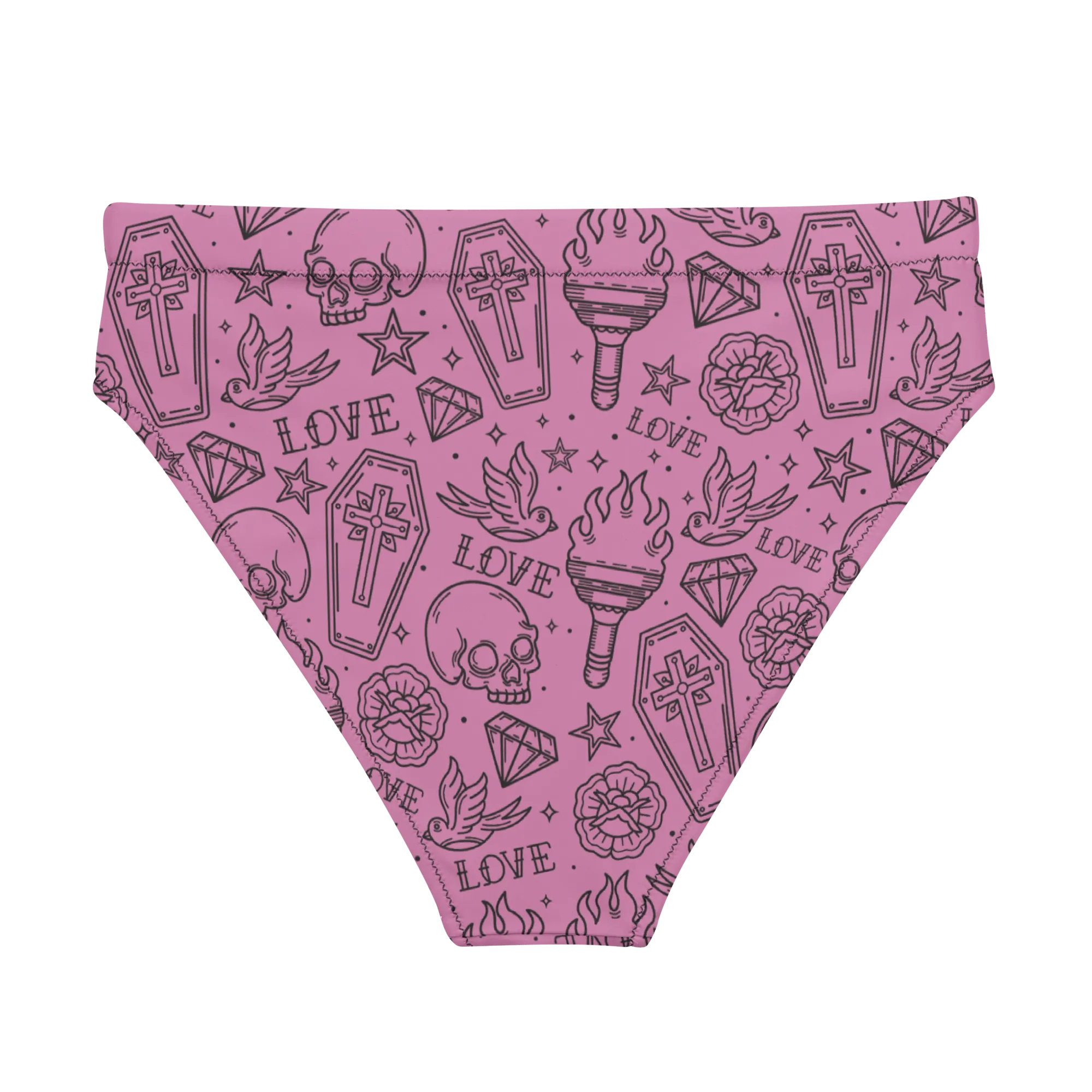 Punk in Pink Sport High-Waisted Bikini Bottom