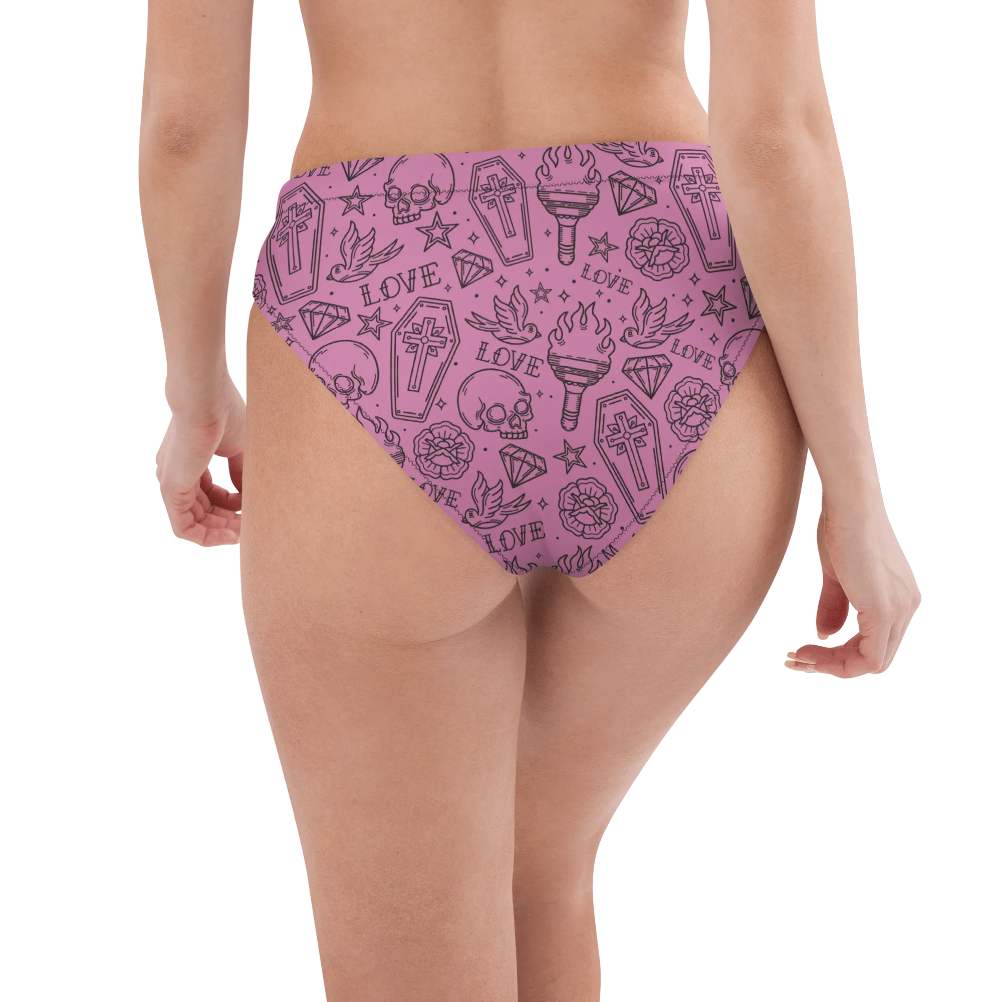 Punk in Pink Sport High-Waisted Bikini Bottom