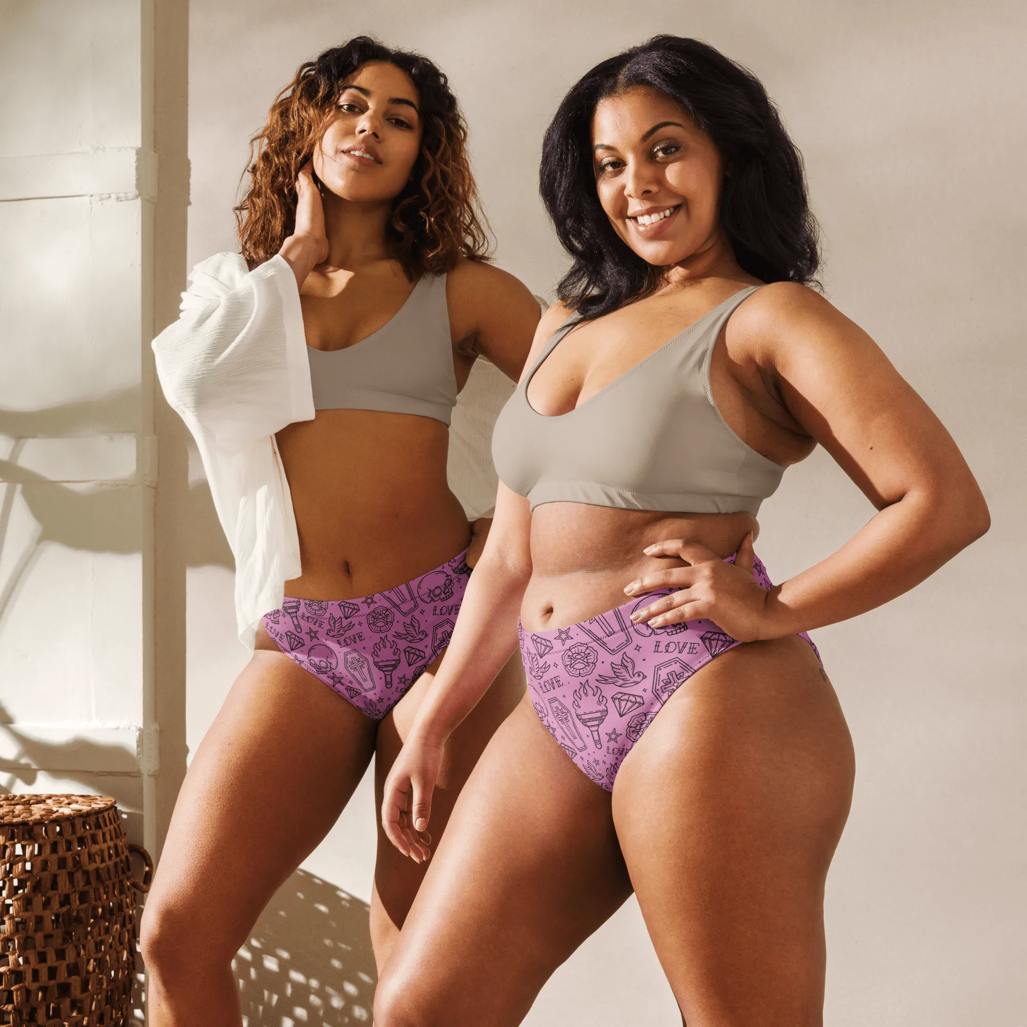 Punk in Pink Sport High-Waisted Bikini Bottom
