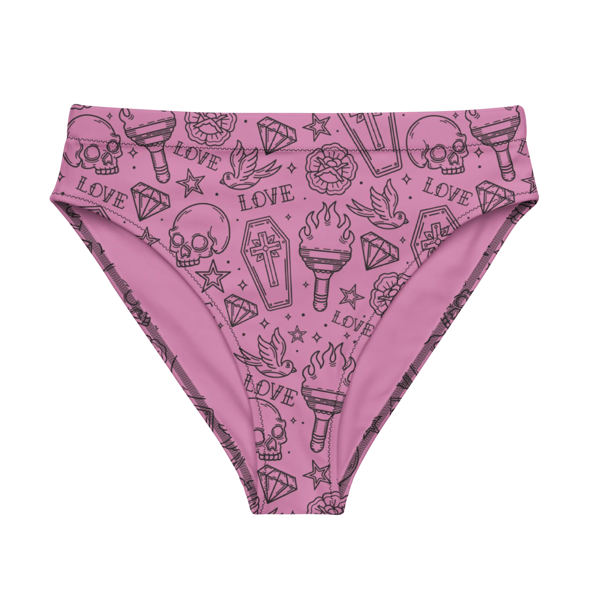 Punk in Pink Sport High-Waisted Bikini Bottom