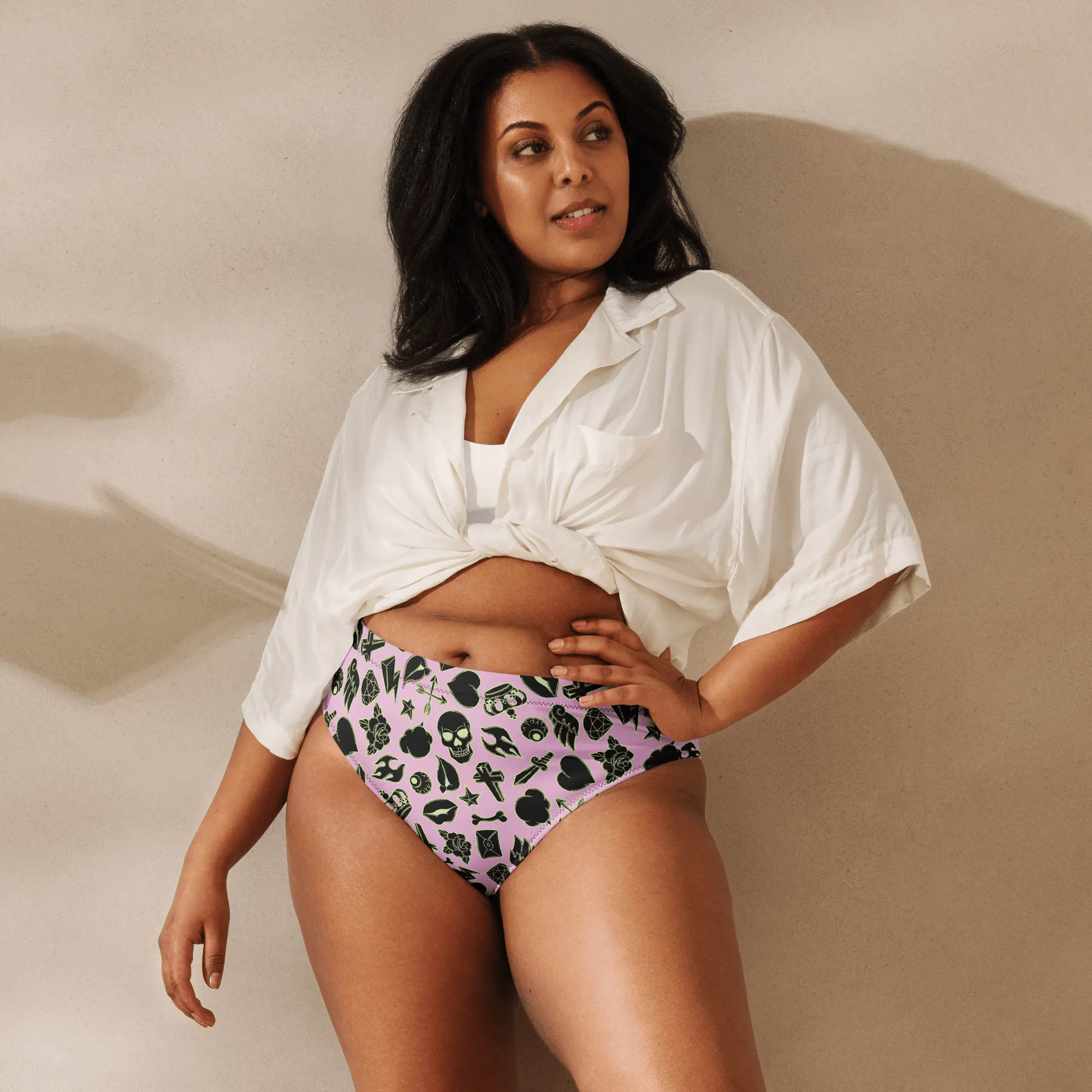 Punk Princess Sport High-Waisted Bikini Bottom