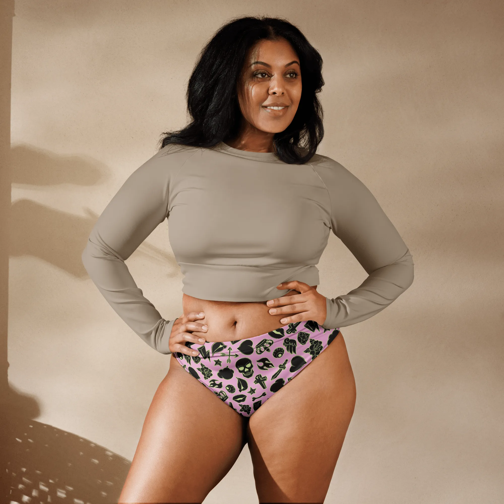 Punk Princess Sport High-Waisted Bikini Bottom