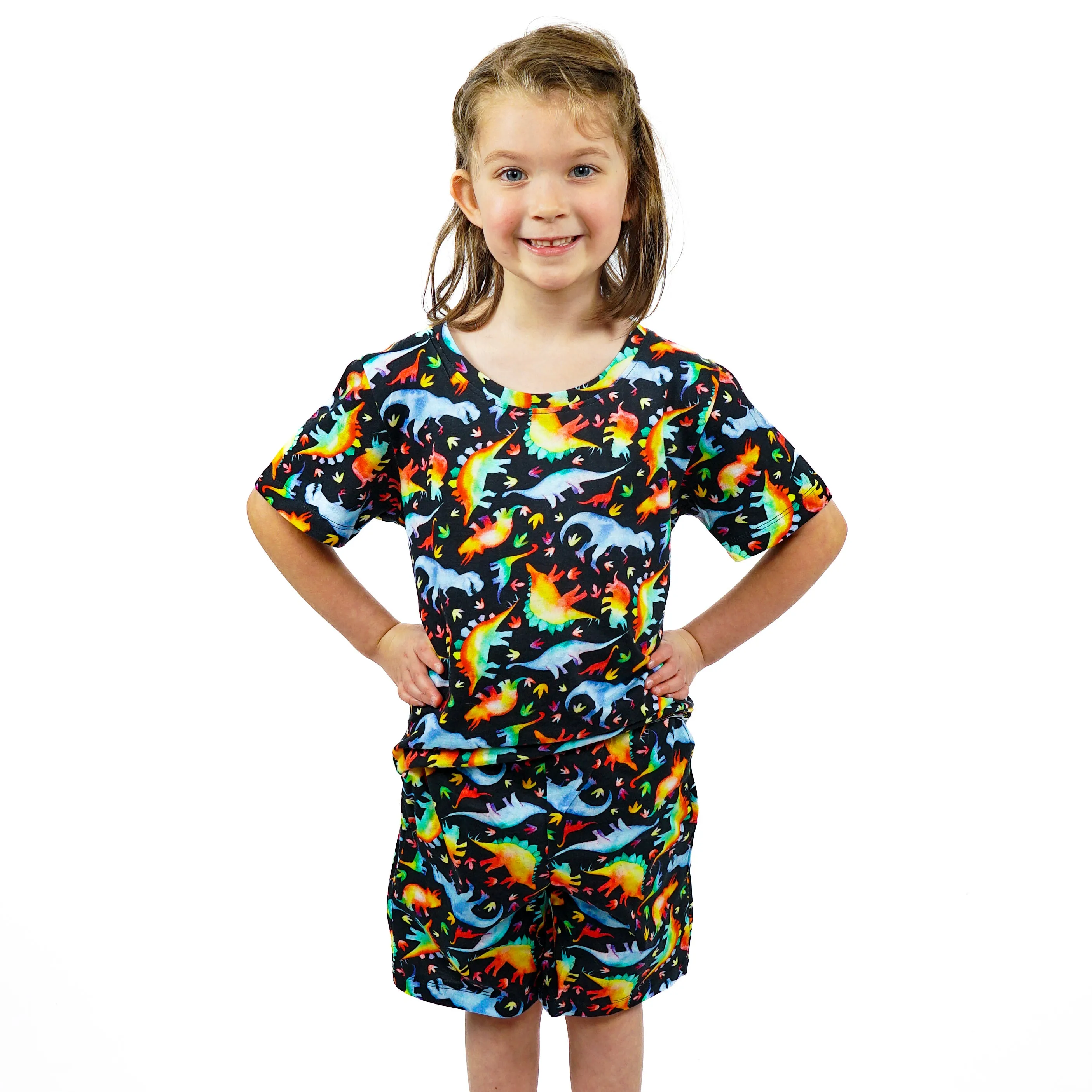 Rainbowsaurus Kids Pajamas Set