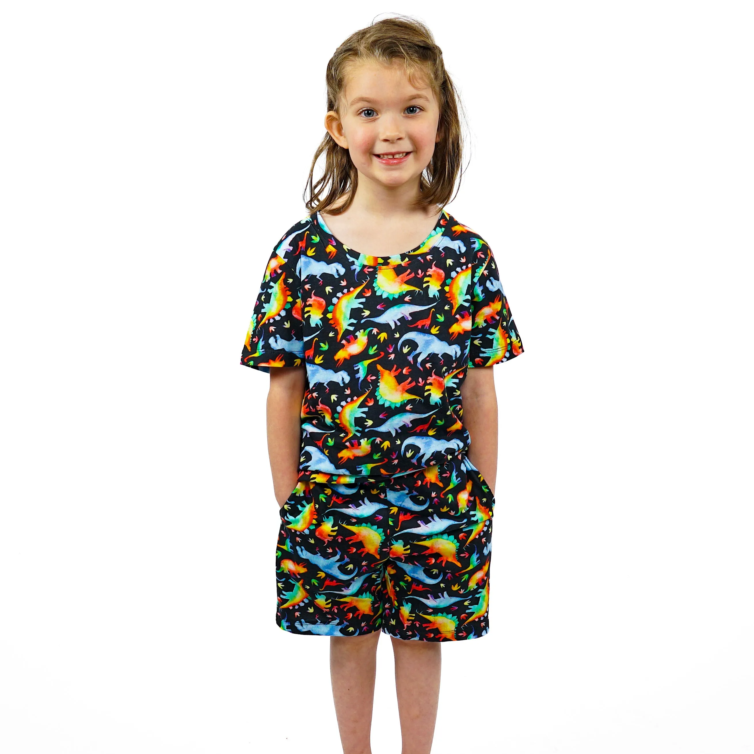 Rainbowsaurus Kids Pajamas Set