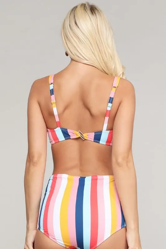 Rizzo Retro Inspired High Waist Bikini Set