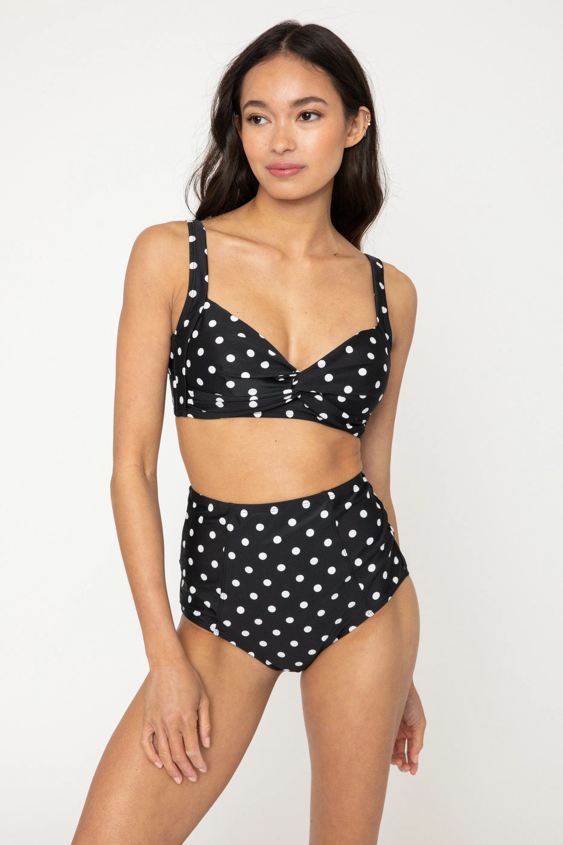 Rizzo Retro Inspired High Waist Bikini Set