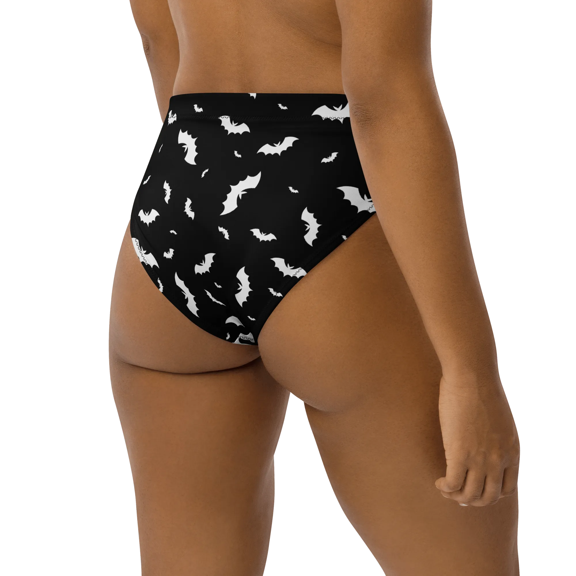 Seeing Double Split Bats Sport High-Waisted Bikini Bottom