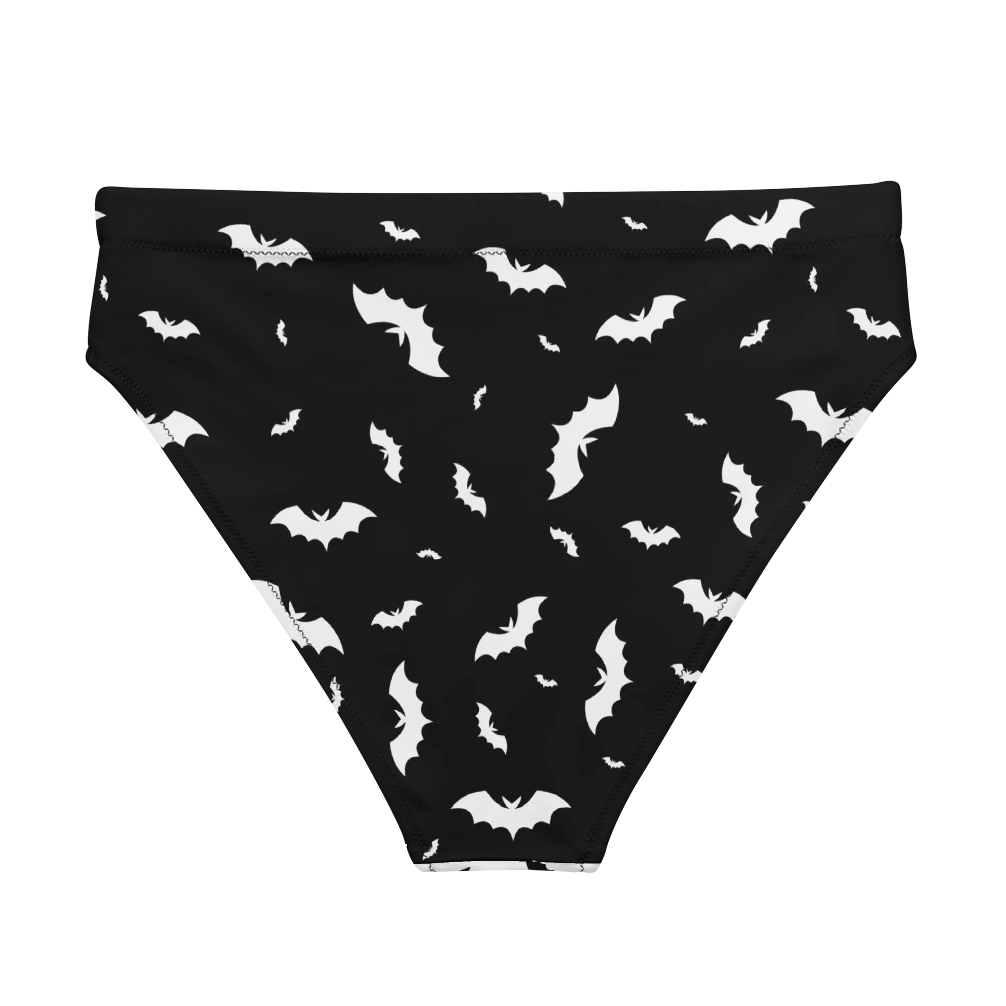 Seeing Double Split Bats Sport High-Waisted Bikini Bottom