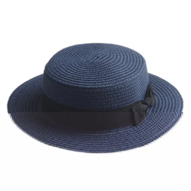 Toquilla Straw Flat Sun Hat