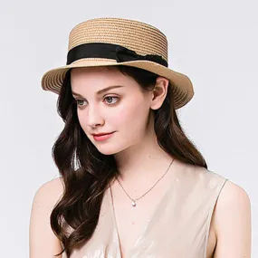 Toquilla Straw Flat Sun Hat