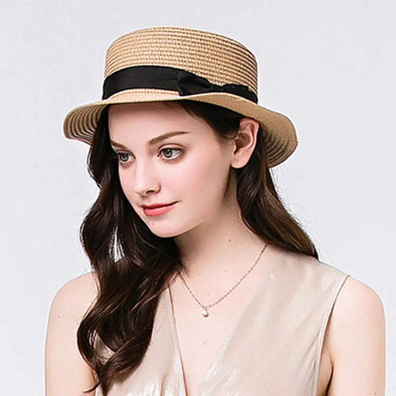 Toquilla Straw Flat Sun Hat