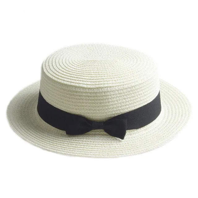 Toquilla Straw Flat Sun Hat