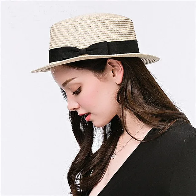 Toquilla Straw Flat Sun Hat