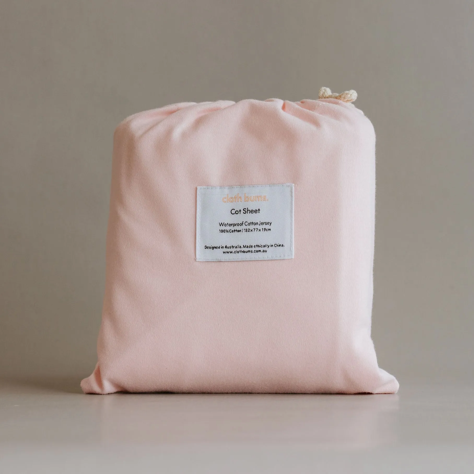 Waterproof Cot Sheet - Rose
