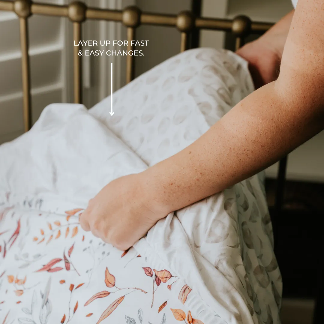 Waterproof Cot Sheet - Rose